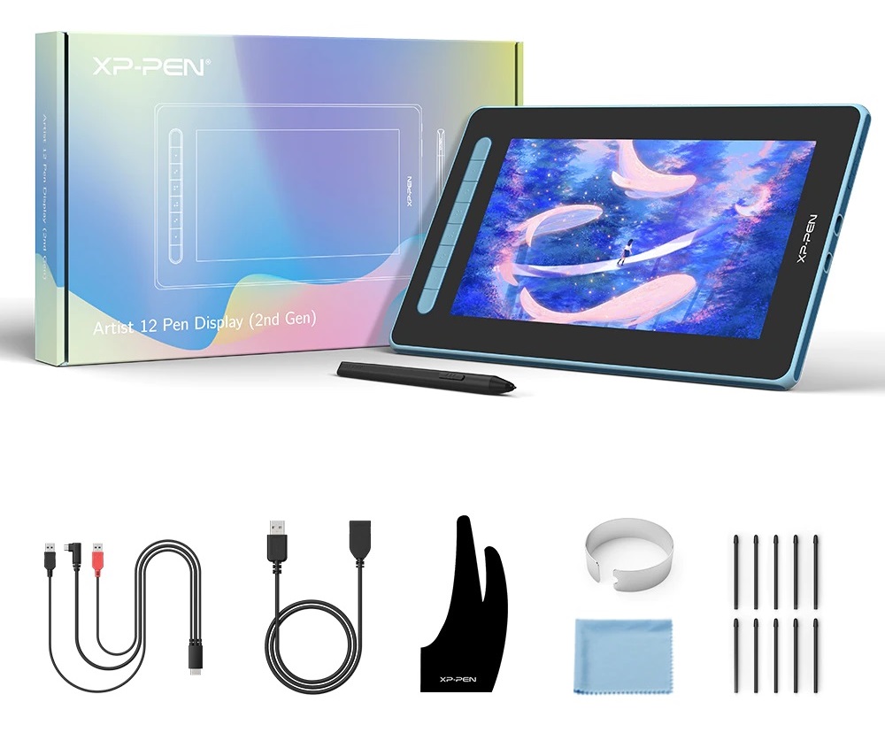 超美品XP-PEN Artist 12 Pen DisplaySkyBLUE